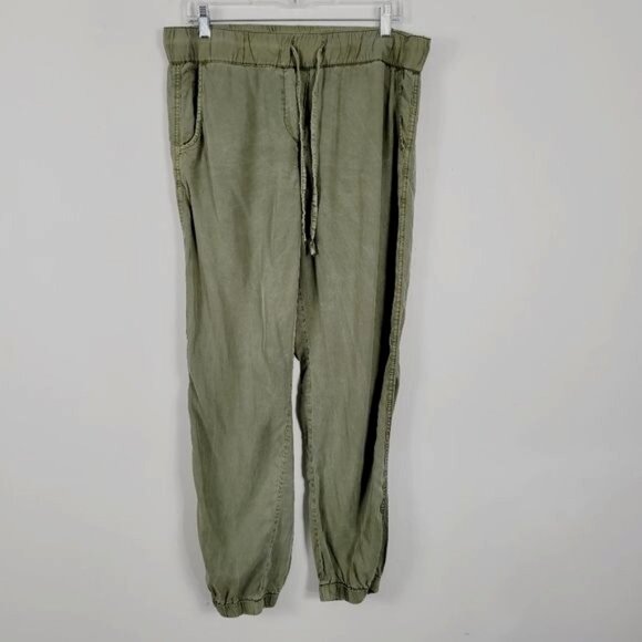 Sanctuary Fatigue Green Tencel Pull ON Joggers Size L - Picture 2 of 6